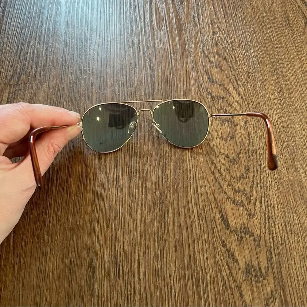 JOYFOLIE Aviator Sunglasses with Rainbow Lenses for Little Girls